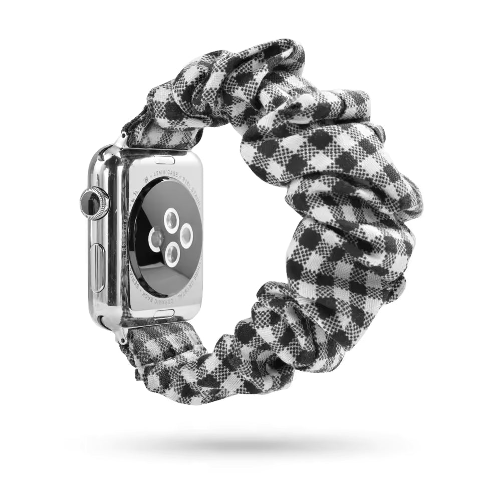 Women's Nylon Elastic Bracelet for Apple Watch Band iWatch Series Ultra/2/9/8/7/6/5/4/10/SE