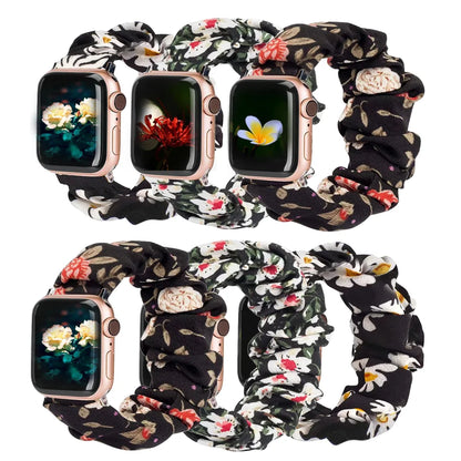 Women's Nylon Elastic Bracelet for Apple Watch Band iWatch Series Ultra/2/9/8/7/6/5/4/10/SE
