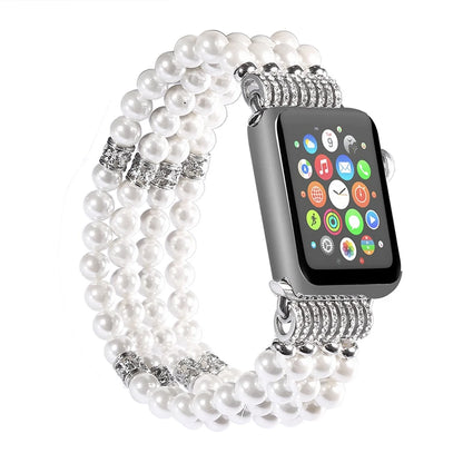 Women's Pearl Strap for Apple Watch Ultra2 Band 49mm 46mm 45mm 41mm 44mm 42mm 40mm Series 10/9/8/7/6/5/4/3/SE