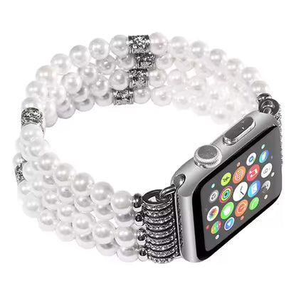Women's Pearl Strap for Apple Watch Ultra2 Band 49mm 46mm 45mm 41mm 44mm 42mm 40mm Series 10/9/8/7/6/5/4/3/SE