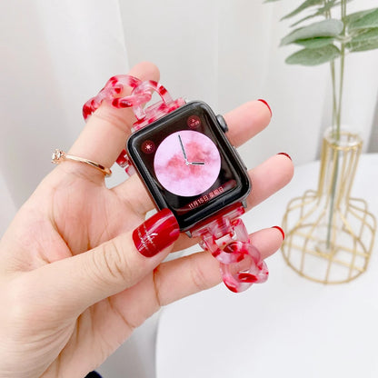 Women's Resin Link Bracelet for Apple Watch Band iWatch Series Ultra/9/8/7/6/5/4/3/SE