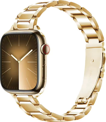 Women's Slim Stainless Steel Bracelet for Apple Watch Band iWatch Series 10/9/8/7/Ultra2/6/5/4/3/SE