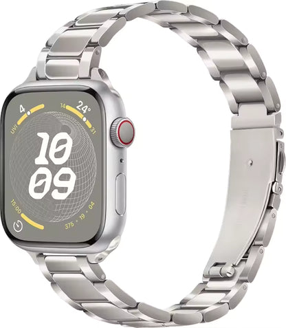 Women's Slim Stainless Steel Bracelet for Apple Watch Band iWatch Series 10/9/8/7/Ultra2/6/5/4/3/SE