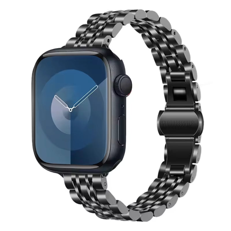 Women's Slim Stainless Steel Bracelet for Apple Watch Band iWatch Series 10/9/8/7/Ultra2/6/5/4/3/SE