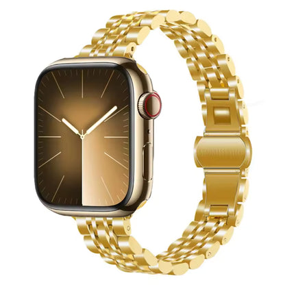 Women's Slim Stainless Steel Bracelet for Apple Watch Band iWatch Series 10/9/8/7/Ultra2/6/5/4/3/SE