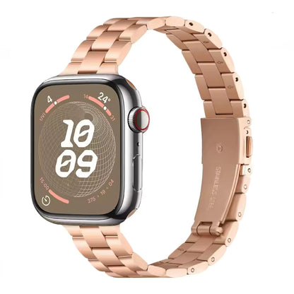 Women's Slim Stainless Steel Bracelet for Apple Watch Band iWatch Series 10/9/8/7/Ultra2/6/5/4/3/SE