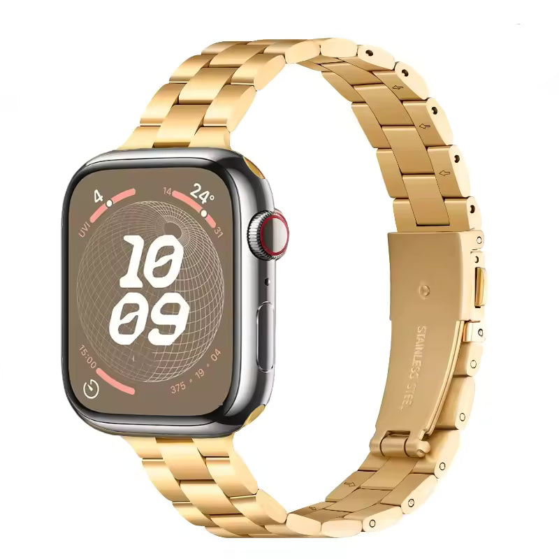 Women's Slim Stainless Steel Bracelet for Apple Watch Band iWatch Series 10/9/8/7/Ultra2/6/5/4/3/SE