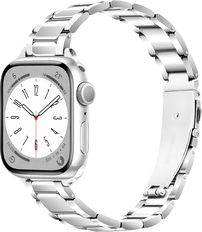 Women's Slim Stainless Steel Bracelet for Apple Watch Band iWatch Series 10/9/8/7/Ultra2/6/5/4/3/SE