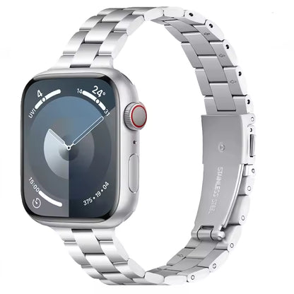 Women's Slim Stainless Steel Bracelet for Apple Watch Band iWatch Series 10/9/8/7/Ultra2/6/5/4/3/SE