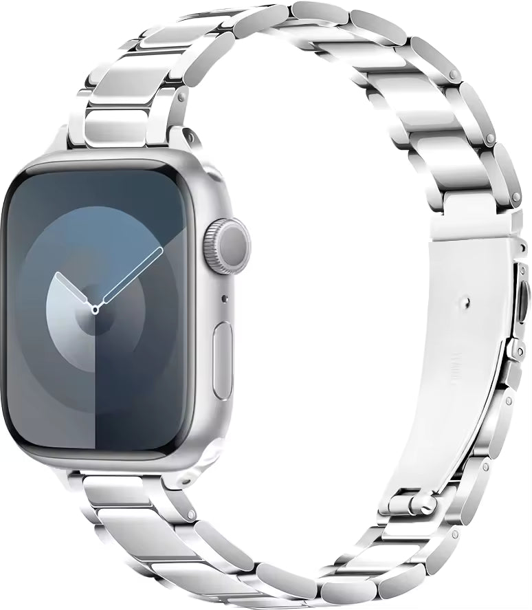 Women's Slim Stainless Steel Bracelet for Apple Watch Band iWatch Series 10/9/8/7/Ultra2/6/5/4/3/SE