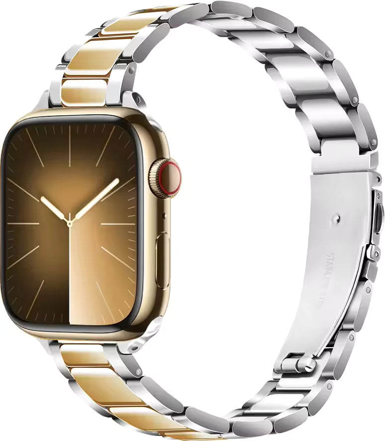 Women's Slim Stainless Steel Bracelet for Apple Watch Band iWatch Series 10/9/8/7/Ultra2/6/5/4/3/SE