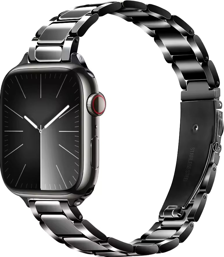 Women's Slim Stainless Steel Bracelet for Apple Watch Band iWatch Series 10/9/8/7/Ultra2/6/5/4/3/SE