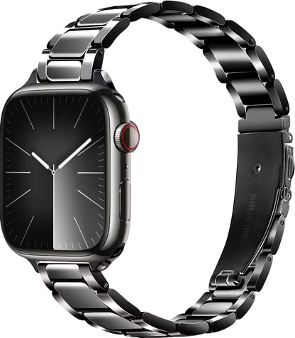 Women's Slim Stainless Steel Bracelet for Apple Watch Band iWatch Series 10/9/8/7/Ultra2/6/5/4/3/SE