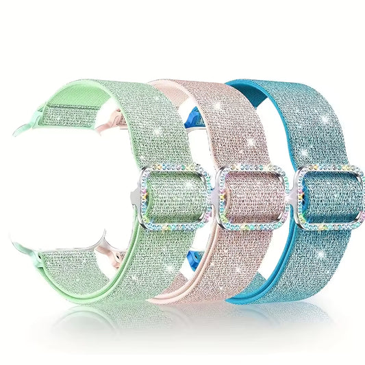 Women's Soft Nylon Buckle Bracelet for Apple Watch Ultra Band 46mm 44mm 45mm 40mm 42mm Series 11/10/9/8/7/6/5/4/SE3