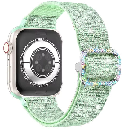 Women's Soft Nylon Buckle Bracelet for Apple Watch Ultra Band 46mm 44mm 45mm 40mm 42mm Series 11/10/9/8/7/6/5/4/SE3