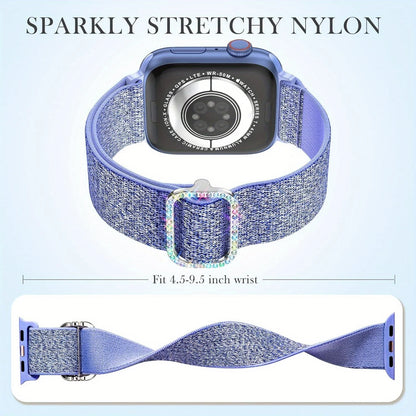 Women's Soft Nylon Buckle Bracelet for Apple Watch Ultra Band 46mm 44mm 45mm 40mm 42mm Series 11/10/9/8/7/6/5/4/SE3